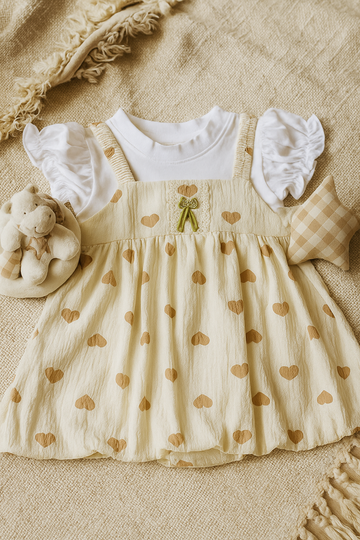 Olive Charm Heart Top