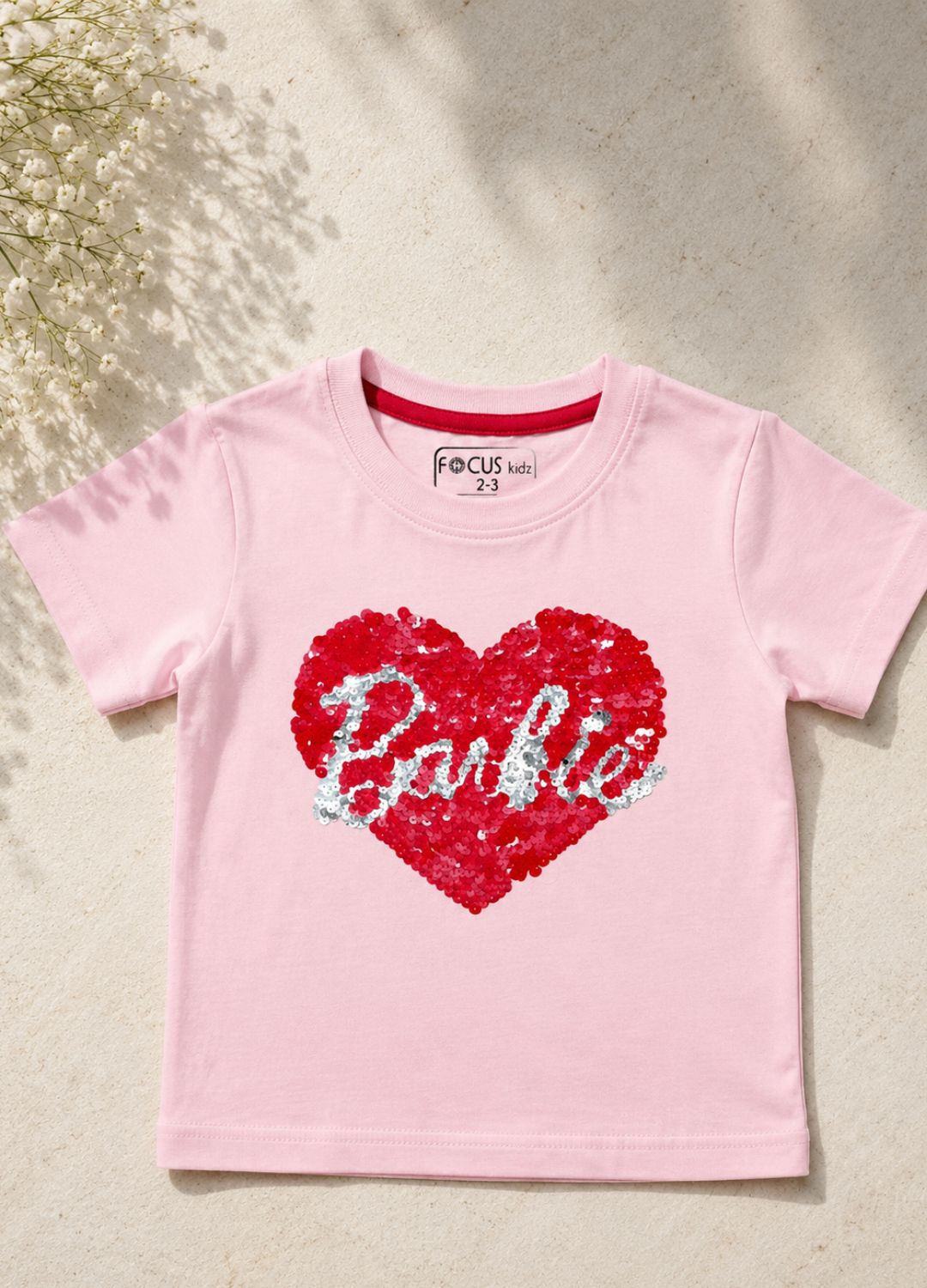 Focus Kidz Barbie Sequin T-Shirt