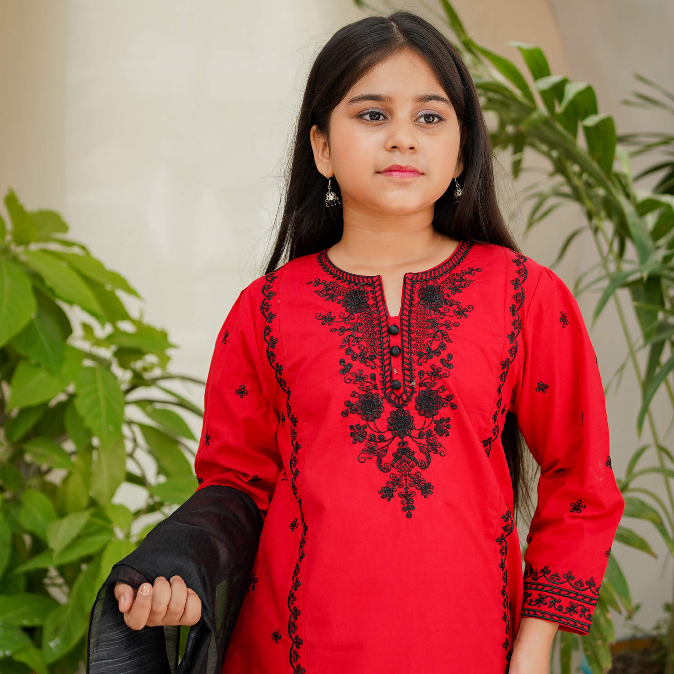 Midwinter Flame: Red Perfection in Cotton