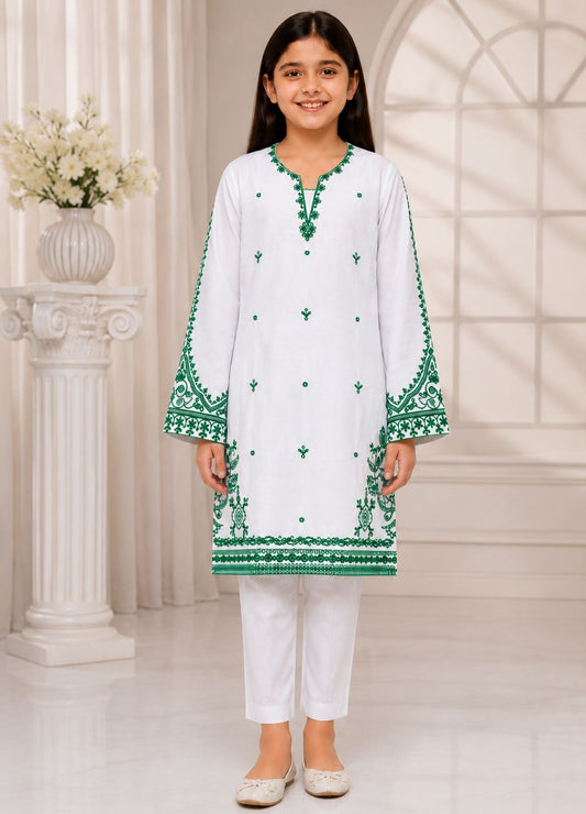 Azadi Embroidered Cotton Suit