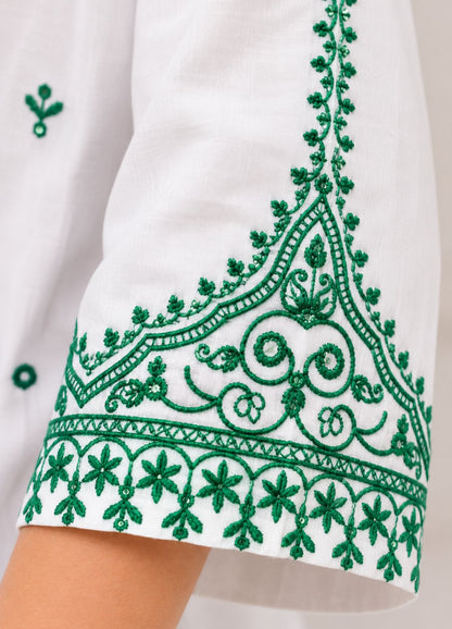 Azadi Embroidered Cotton Suit