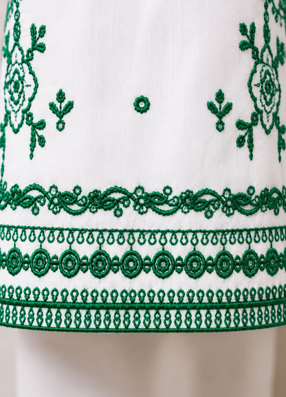 Azadi Embroidered Cotton Suit