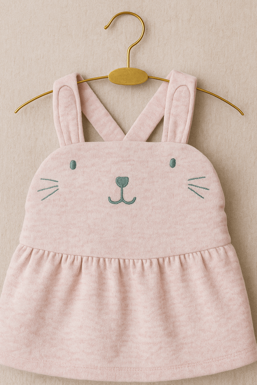 Pink Bunny Baby Dress