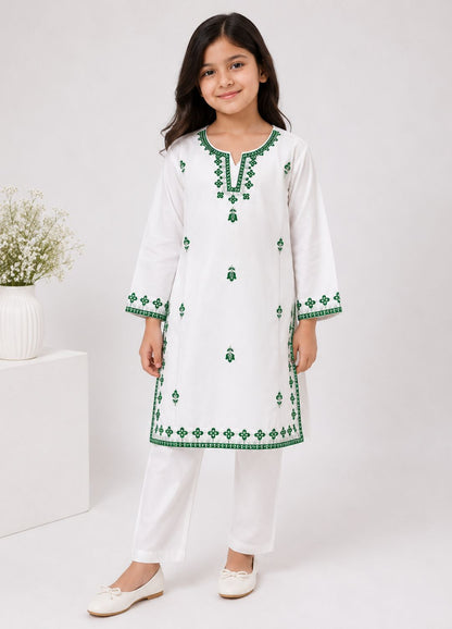 Azadi Blossom Cotton Suit
