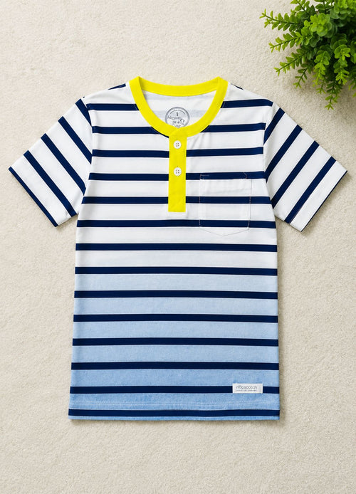 Hopscotch Striped Henley T-Shirt